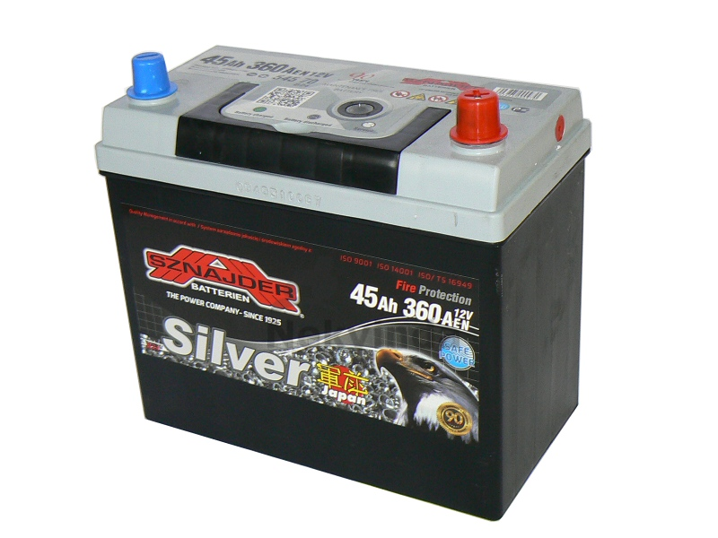 Baterie 12V 45Ah 360A SZNAJDER SILVER JAPAN